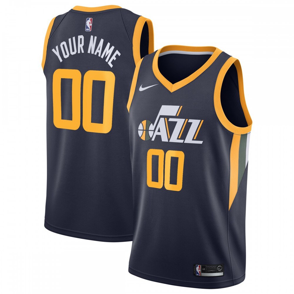 Utah Jazz Swingman Custom Jersey Navy - Icon Edition-Pro Kit Vault | Brand New 26/27 Sports Jerseys